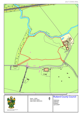 Rutland County Council Scale - 1:2500 Time of Plot: 09:05 Catmose, Date of Plot: 28/02/2018 Oakham, Rutland LE15 6HP