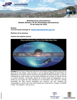 Disertaciones Astronómicas Boletín Número 74 De Efemérides Astronómicas 12 De Mayo De 2021