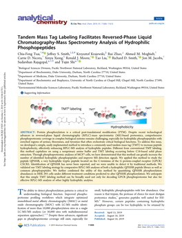 Tandem Mass Tag Labeling Facilitates Reversed