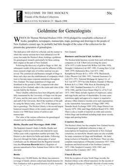 Goldmine for Genealogists