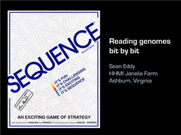 Reading Genomes Bit by Bit