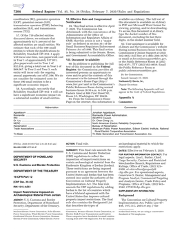 Federal Register/Vol. 85, No. 26/Friday, February 7, 2020/Rules