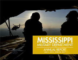 Military Department Annual Report July 1, 2016 - June 30, 2017