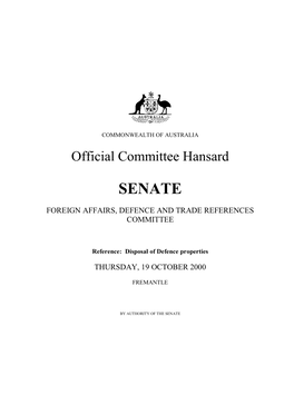 Official Committee Hansard