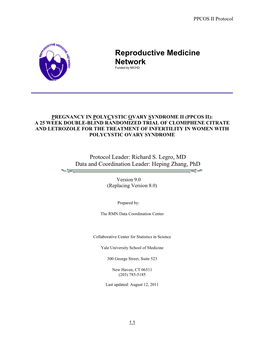 Reproductive Medicine Network Funded by NICHD