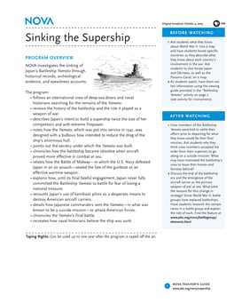 Sinking the Supership 1 Ask Students What They Know About World War II