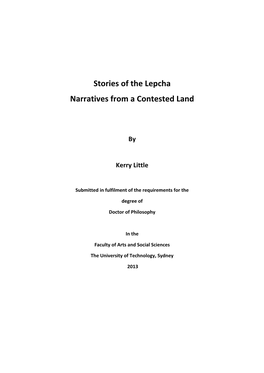 Stories of the Lepcha