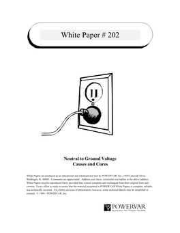 Neutral to Ground Voltage Causes and Cures