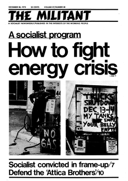 A Socialist Program