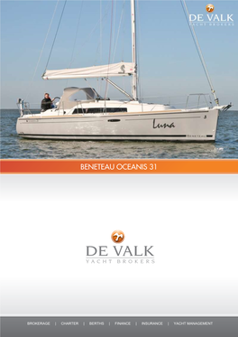 De Valk Yachtbrokers Beneteau Oceanis 31 (252335)