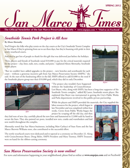 Southside Tennis Park Project Is All Aces San Marco Preservation Society Is Now Online!