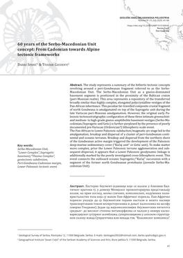 60 Years of the Serbo-Macedonian Unit Concept: from Cadomian Towards Alpine Tectonic Frameworks