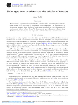 Finite Type Knot Invariants and the Calculus of Functors