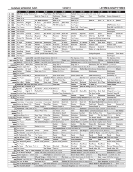 Sunday Morning Grid 10/30/11 Latimes.Com/Tv Times