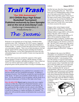 The Swami's 2013 Tournament Commentary