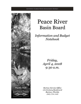 Peace River Basin Board Notebook