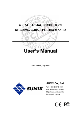 User's Manual (This Document)