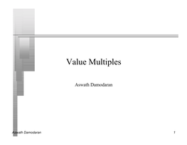 Value Multiples