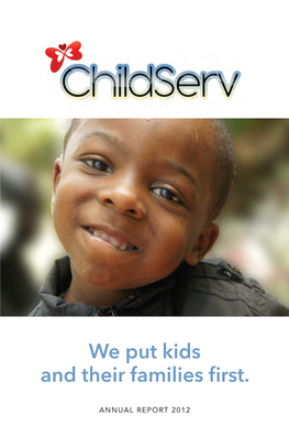 Childserv's 2012 Annual Report