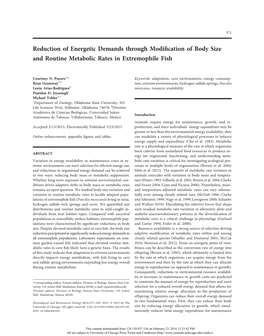 Reduction of Energetic Demands Through Modification of Body Size