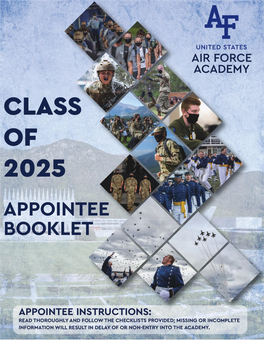 "The Class of 2025 Appointee Booklet"