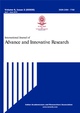 Advance and Innovative Research