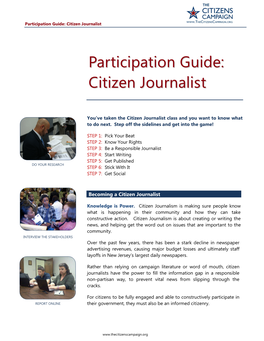 Citizen Journalist