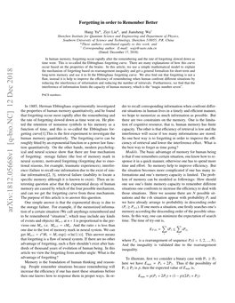 Arxiv:1812.05668V1 [Q-Bio.NC] 12 Dec 2018 Hnoekoshwt Epnete Npoe As Nor- in Ways