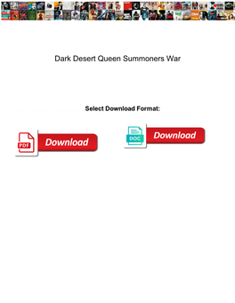 Dark Desert Queen Summoners War