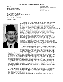 Aziz Ishak and the Anti-British Spirit