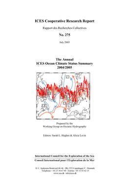 Cooperative Research Report Template