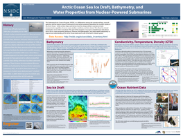 Arctic Ocean Sea Ice Draft, Bathymetry, and Water Properties From