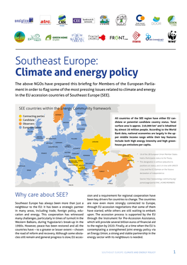 Southeast Europe: Climate and Energy Policy