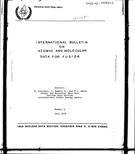 International Bulletin on Atomic and Molecular Data for F U S I