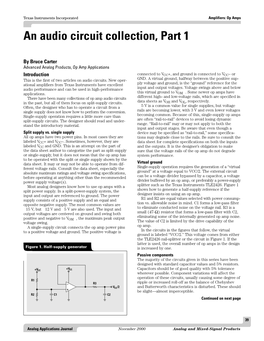 An Audio Circuit Collection, Part 1