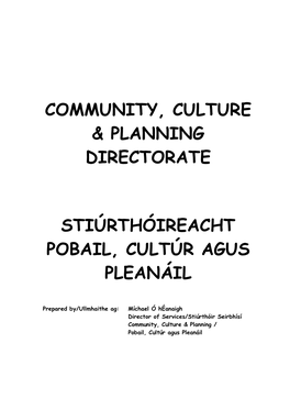 Community Culture & Planni…
