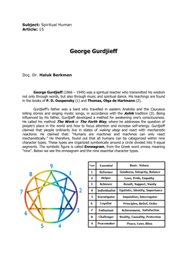 George Gurdjieff