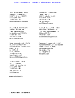 Case 3:21-Cv-00890-SB Document 1 Filed 06/14/21 Page 1 of 32