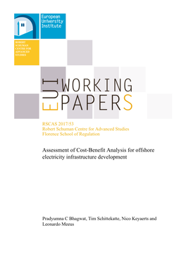 Assessment of Cost-Benefit Analysis for Offshore Electricity Infrastructure Development