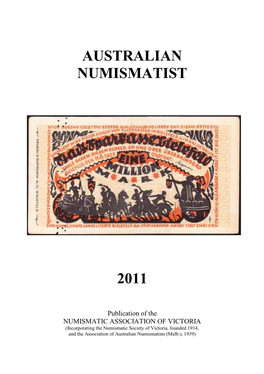 AUSTRALIAN NUMISMATIST 2011 Contents