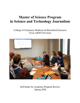 Master of Science Program in Science and Technology Journalism