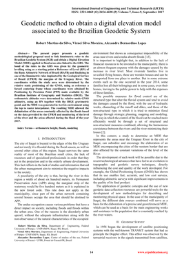 Geodetic Method to Obtain a Digital Elevation Model Associated to the Brazilian Geodetic System