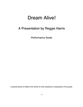 FINAL Dream Alive Guide2013