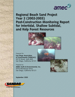 Regional Beach Sand Project Year 2