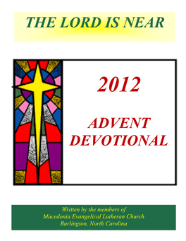 The Lord Is Near Advent Devotional