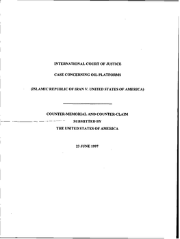 International Court of Justice Case Concerning Oil