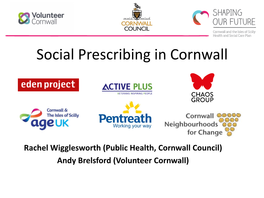 Social Prescribing in Cornwall