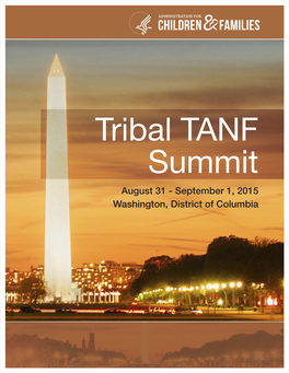 2015 Tribal TANF Summit Booklet
