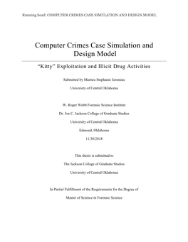 Computer Crimes Case Simulation and Design Model