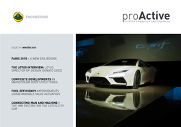 Proactive the Official E-Magazine of Lotus Engineering